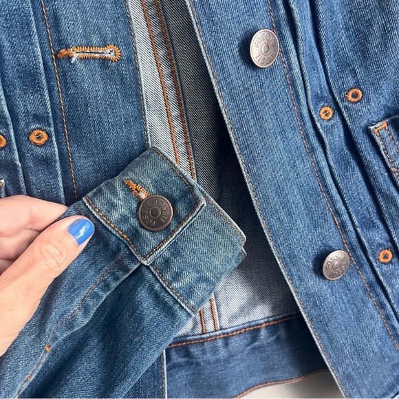 Fossil Vintage Selvedge Denim Blue Jean Jacket USA three diamond quality - Picture 3 of 7